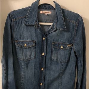 Juicy Couture Denim Button Down Top